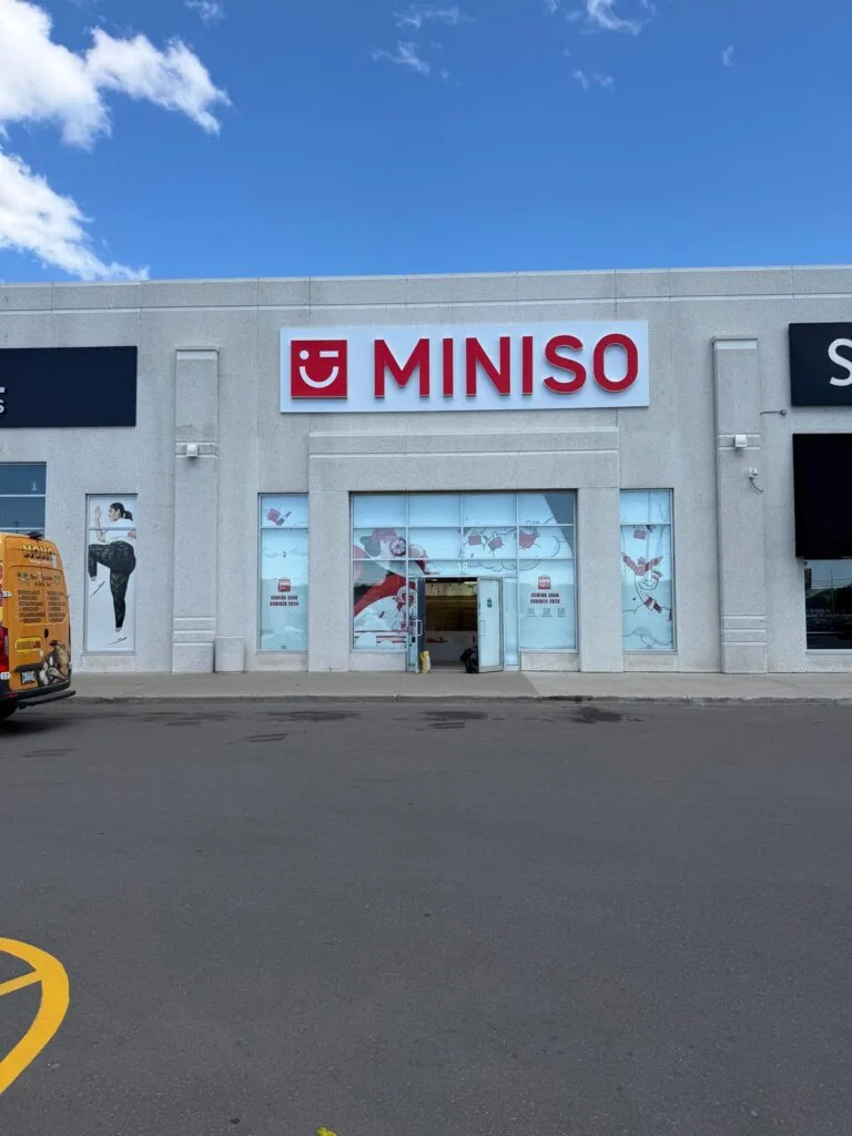 MINISO Heartland Town Centre retail store renovation in Mississauga